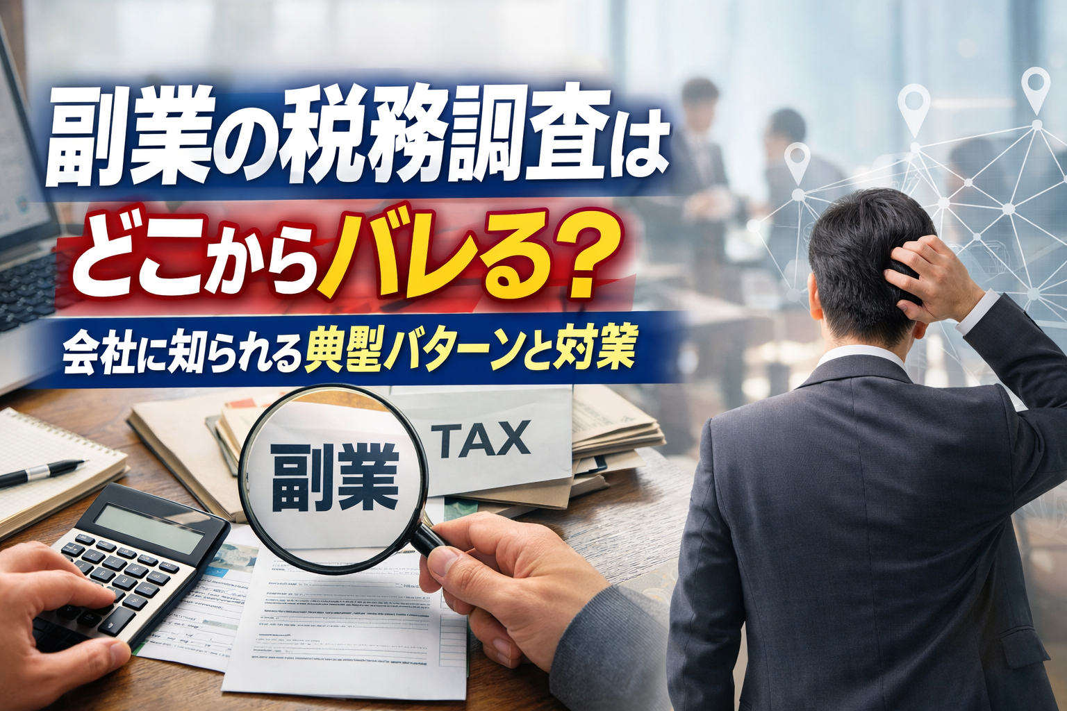 副業の税務調査はどこからバレる?会社に知られる典型パターンと対策