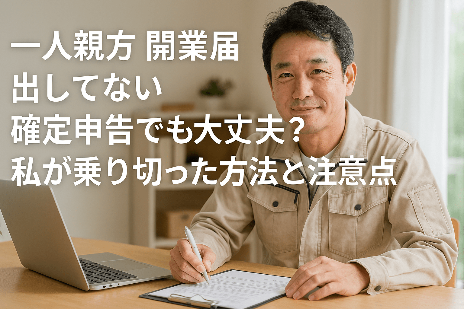 一人親方 開業届 出してない 確定申告でも大丈夫？私が乗り切った方法と注意点