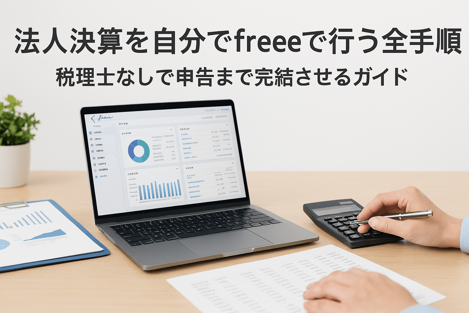 法人決算を自分でfreeeで行う全手順｜税理士なしで申告まで完結させるガイド