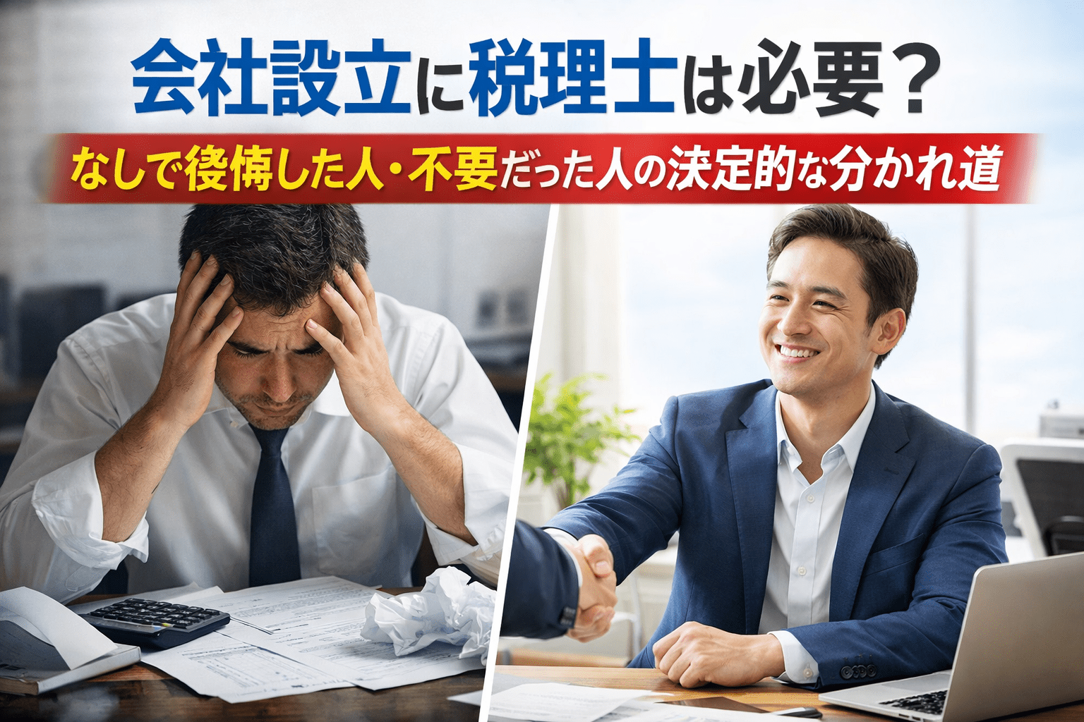 会社設立に税理士は必要？なしで後悔した人・不要だった人の決定的な分かれ道