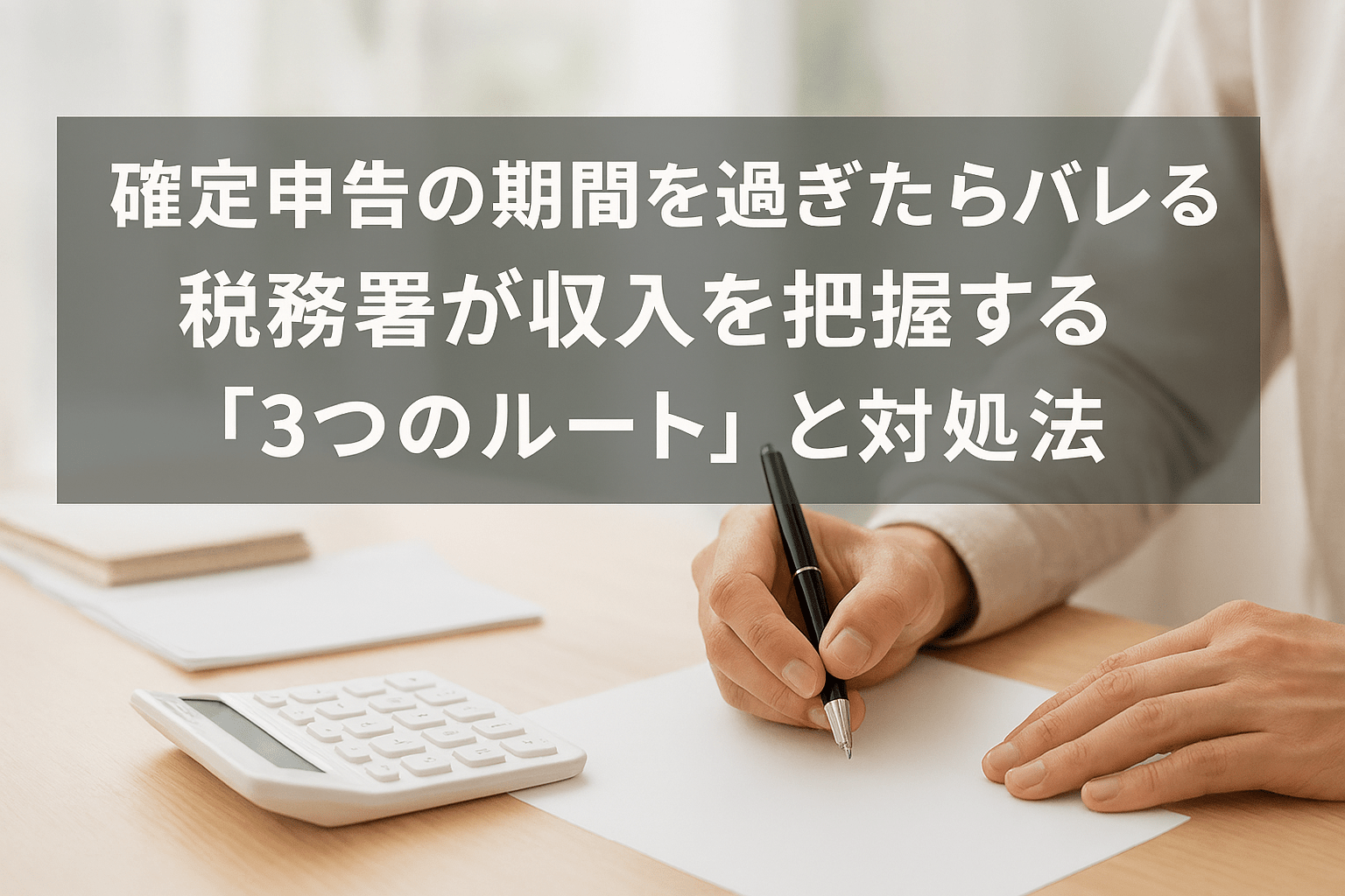 確定申告の期間を過ぎたらバレる？税務署が収入を把握する『3つのルート』と対処法
