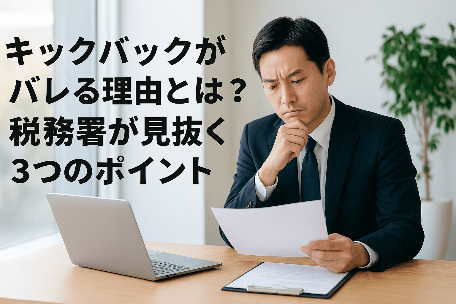 キックバックがバレる理由とは？税務署が見抜く3つのポイント