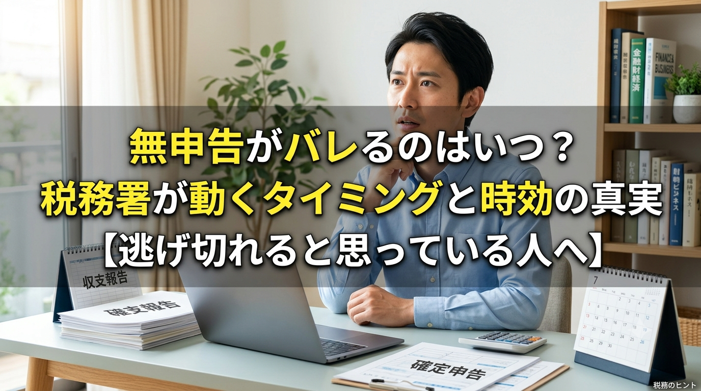 無申告がバレるのはいつ?税務署が動くタイミングと時効の真実【逃げ切れると思っている人へ】