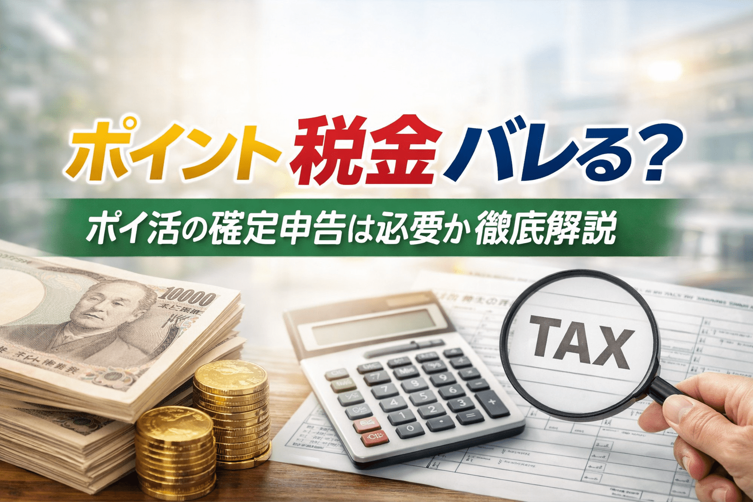 ポイント 税金 バレる？ポイ活の確定申告は必要か徹底解説
